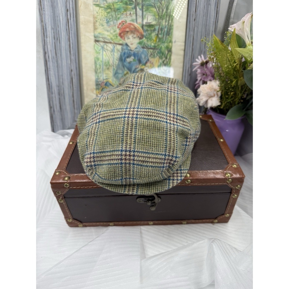 PRINCE OF WALES CHECK HIGHGROVE ESTATE FLAT CAP 7.5 -61